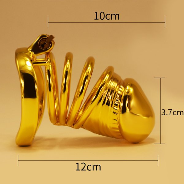 (image for) Penis Head Steel Cock Cage - Long