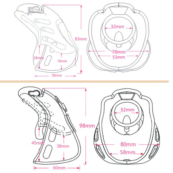 (image for) Full Egg Locker Bird Chastity Cage
