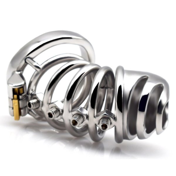 (image for) Bolted Chastity Cage With Spikes