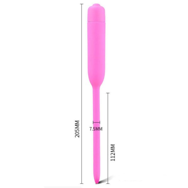 (image for) Silicone Vibrator Urethral Sounds Penis Plug