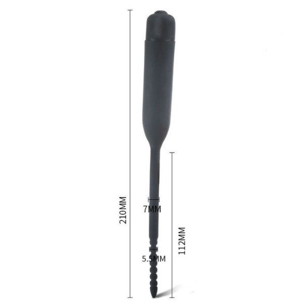 (image for) Silicone Vibrator Urethral Sounds Penis Plug