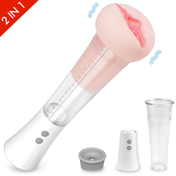 (image for) 2 IN 1 Penis Pump With Masturbator