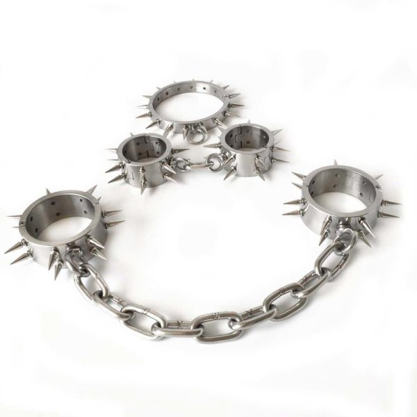 (image for) Spiked Stainless Steel Bondage Kit
