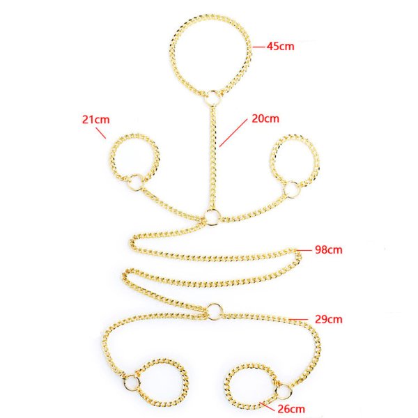 (image for) Collar - Wrist - Ankle Bondage Chain