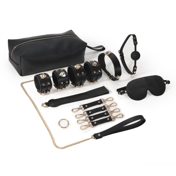 (image for) Real Leather Heart Locker Bondage Kit