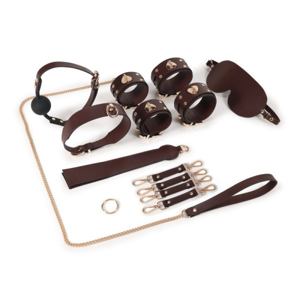(image for) Real Leather Heart Locker Bondage Kit