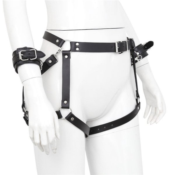 (image for) Leg Harness With Handcuffs