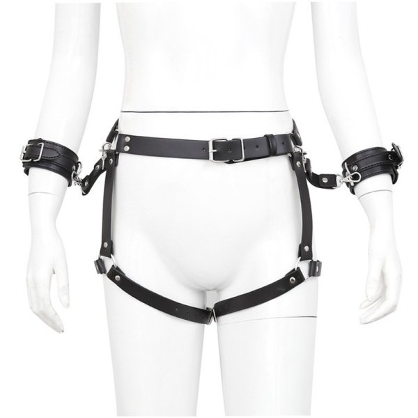 (image for) Leg Harness With Handcuffs