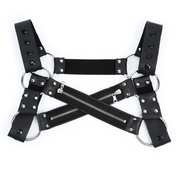 (image for) Cross-Body Zipper Chest Harness