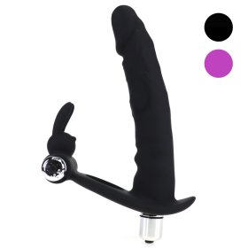 Cock Ring With Vibration Anus Dildo