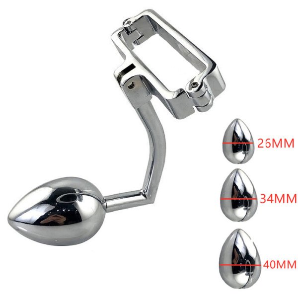 (image for) CBT Ballstretcher With Anal Plug