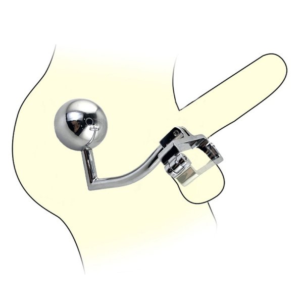 (image for) CBT Ballstretcher With Anal Plug