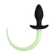 (image for) Dog Tail Silicone Butt Plug - Luminous