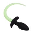(image for) Dog Tail Silicone Butt Plug - Luminous