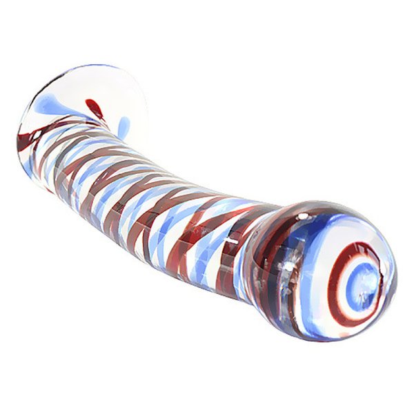 (image for) Lattice Pattern Glass Dildo