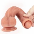 (image for) Lifelike 8.7"/22 cm Realistic Dildo - Foreskin