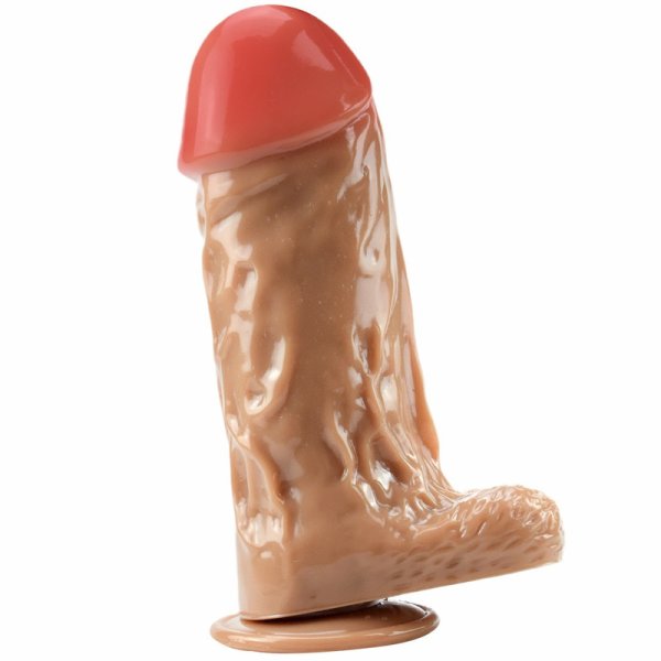 (image for) Lifelike 9.9"/25 cm Realistic Dildo - Fat