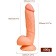 (image for) Lifelike PVC 9.3/23.5 cm Dildo - Clove