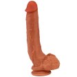 (image for) Double Color Mix Realistic Dildo - 10.6"