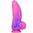 (image for) Fat Double Color Silicone Dildo