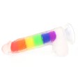 (image for) Double Layer Rainbow Dildo 7.4 inch