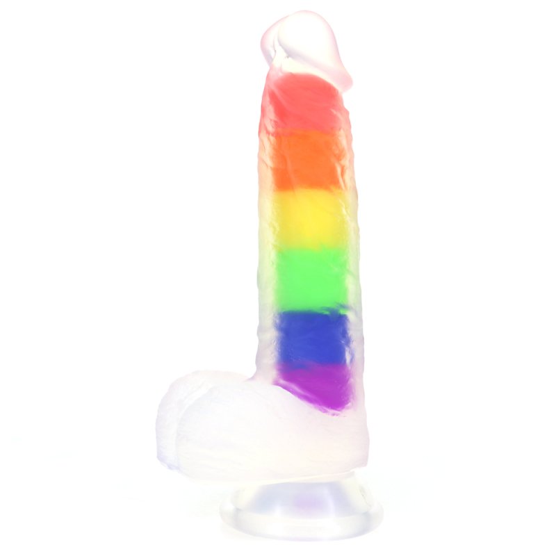 (image for) Double Layer Rainbow Dildo 7.4 inch