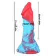(image for) Blue And Red Realistic Dong - 22cm/8.6"