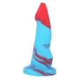(image for) Blue And Red Realistic Dick - 22cm/8.6"