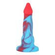 (image for) Blue And Red Realistic Dick - 22cm/8.6"