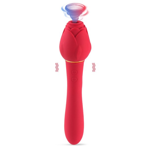 (image for) Rose Clitoral Sucking G Spot Vibrator