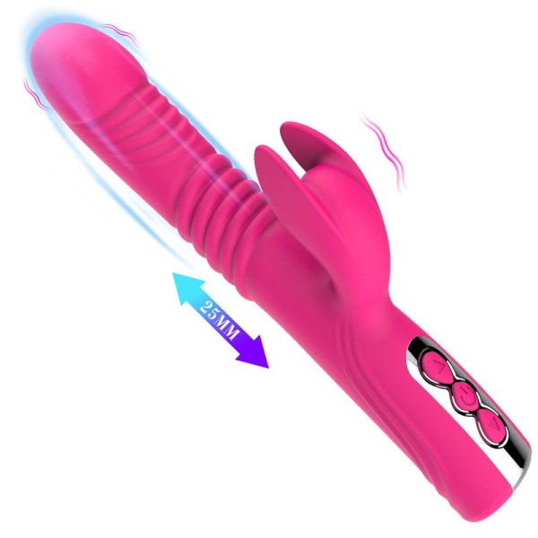 (image for) Thrusting Silicone Rabbit Vibrator