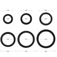 (image for) Silicone Cock Ring Set - 6 pcs