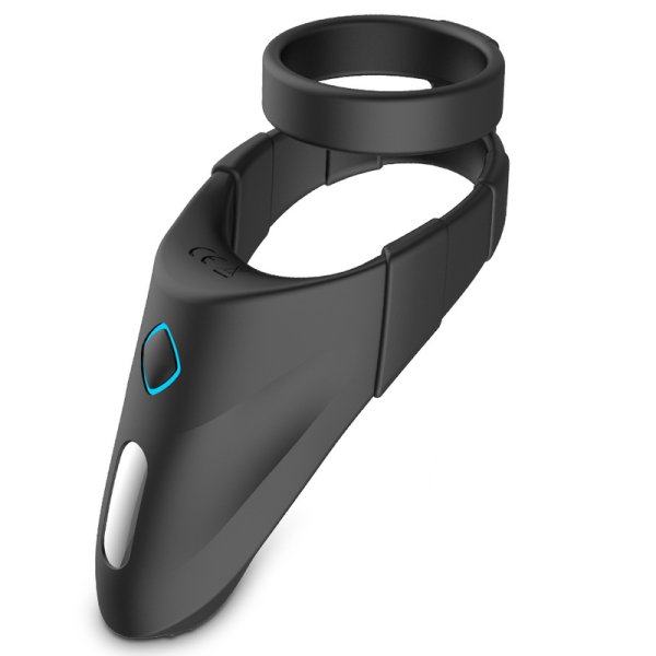 (image for) Vibrating Dual Penis Ring with Taint Teaser