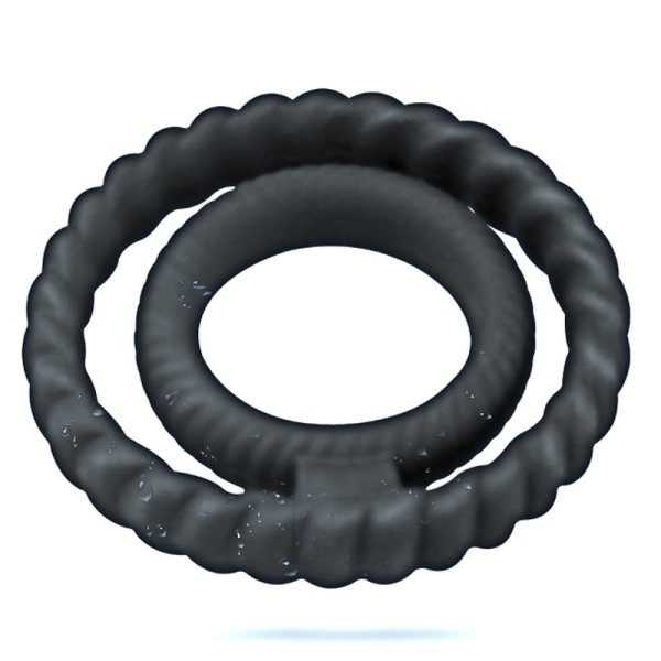 (image for) Silicone Dual Penis Ring