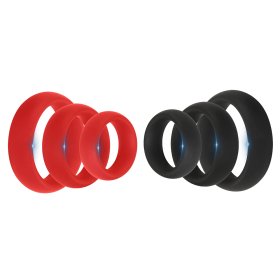 Thick 3 C-Ring Set - Stretchy Silicone