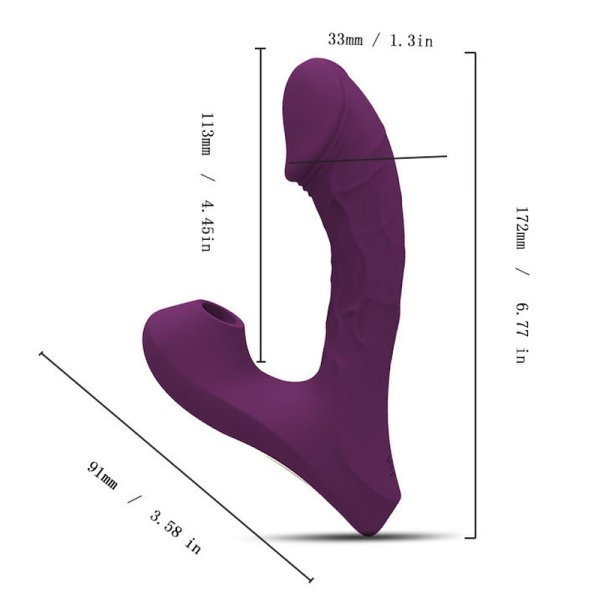 (image for) luxurious Suction Strap on Dildo Vibrator