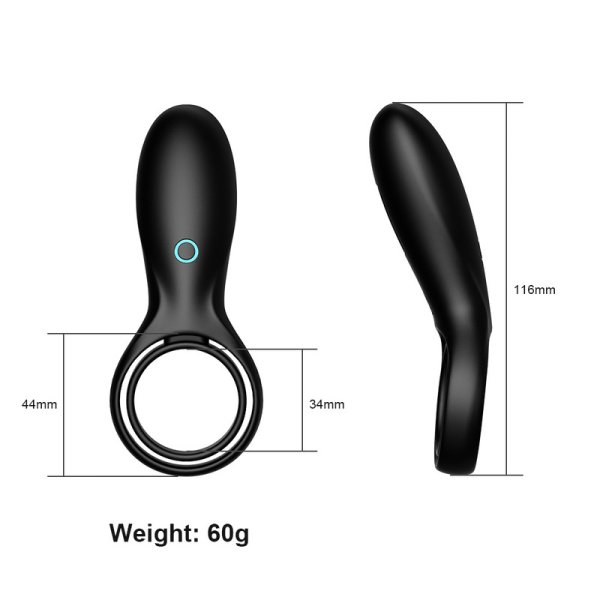 (image for) Vibrating Cock Ring with Double Ring