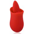 (image for) Silicone Flower Shape Vibrator with Tongue