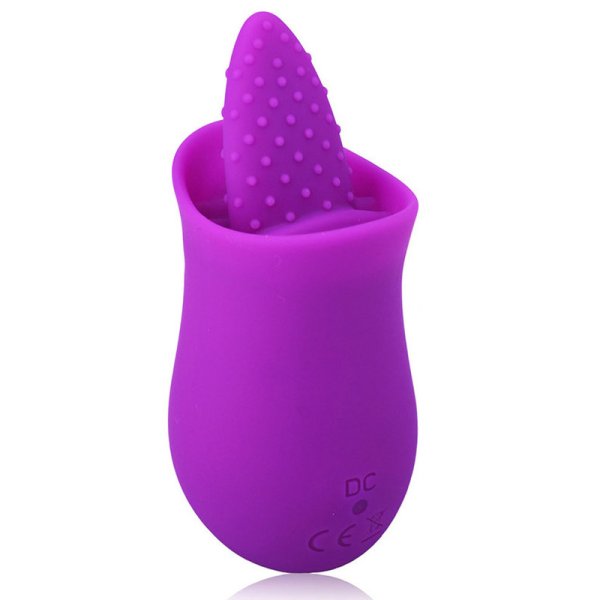 (image for) Silicone Flower Shape Vibrator with Tongue