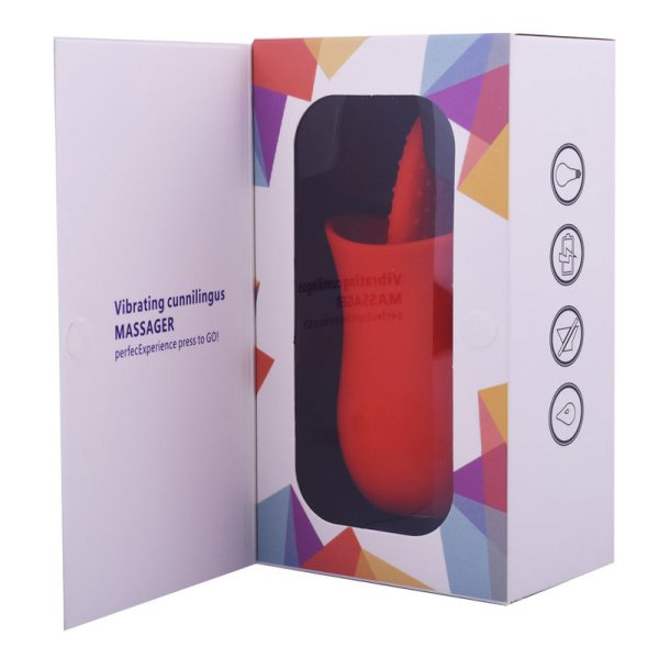 (image for) Silicone Flower Shape Vibrator with Tongue
