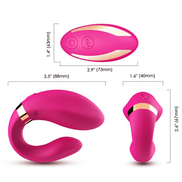 (image for) Crescent Silicone Vibrators for Couples