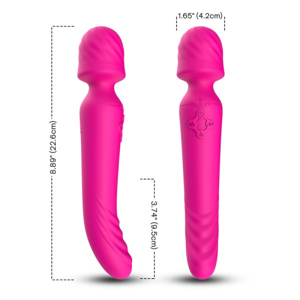 (image for) Silicone Wand Massager with Heating Function