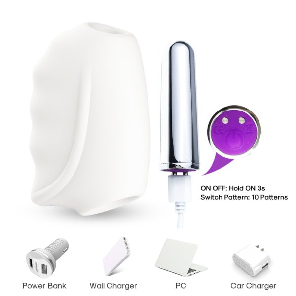 (image for) Rechargeable Vibrating Male Masturbator