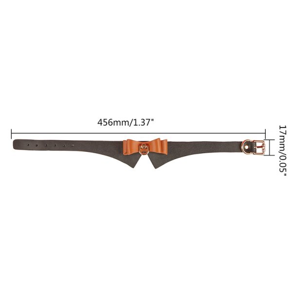 (image for) Exquisite Leather Neck Collar With Bow