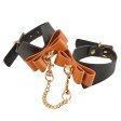 (image for) Exquisite Leather Cuffs With Bow