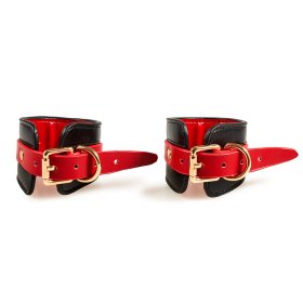 Black & Red PU Bondage Kit