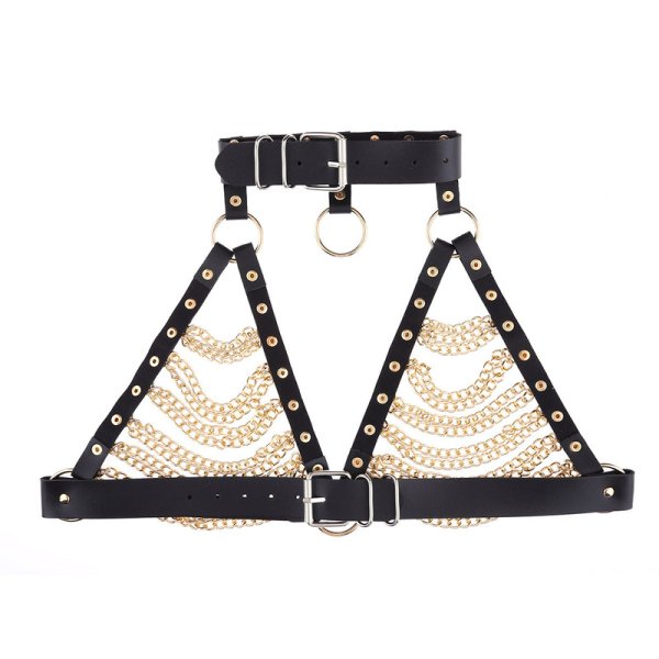 (image for) Women's Punk Harness Bra Goth Belt
