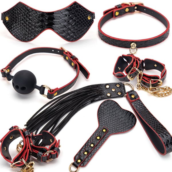 (image for) Crocodile Pattern Bondage 7 Pcs Pack