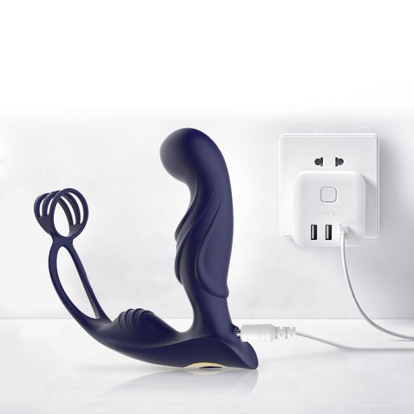 (image for) Blue Knight Prostate With Cock Ring