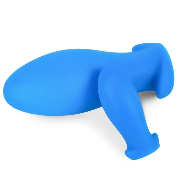 (image for) Dragon Egg Soft Silicone Butt Plug - Blue Color